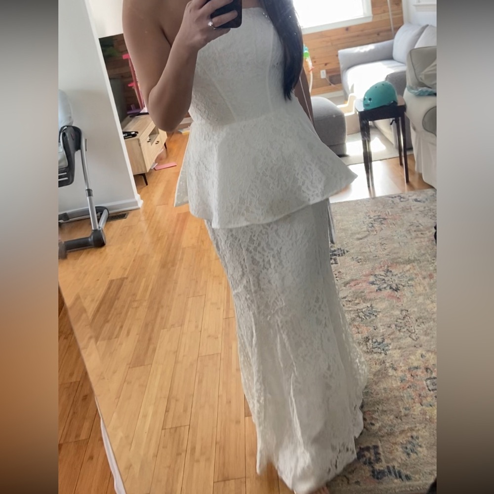 Peplum Lace Wedding Set - Picture 5 of 5
